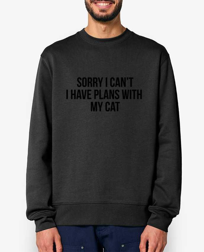 Sweat-shirt Sorry I can't I have plans with my cat Par Bichette