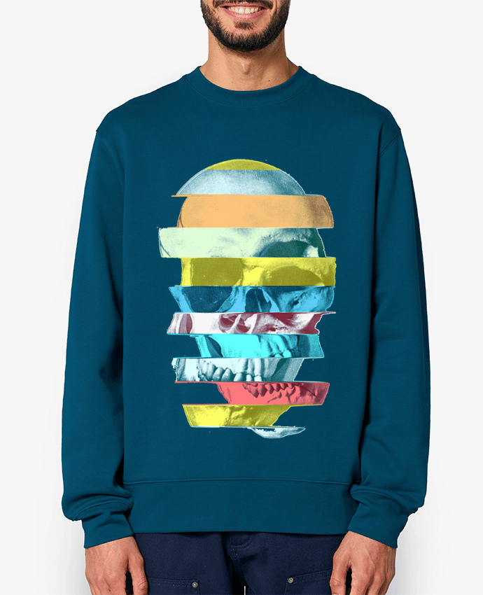 Sweat-shirt Glitch Skull Par ali_gulec