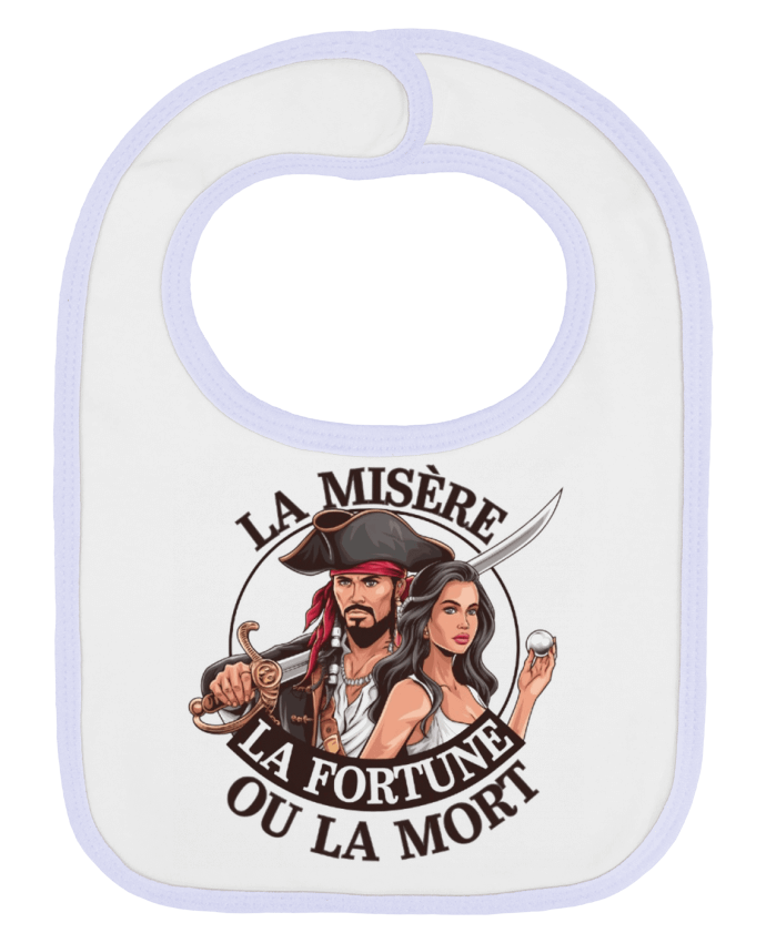Bavoir bébé uni la misere la fortune ou la mort par bwilfy