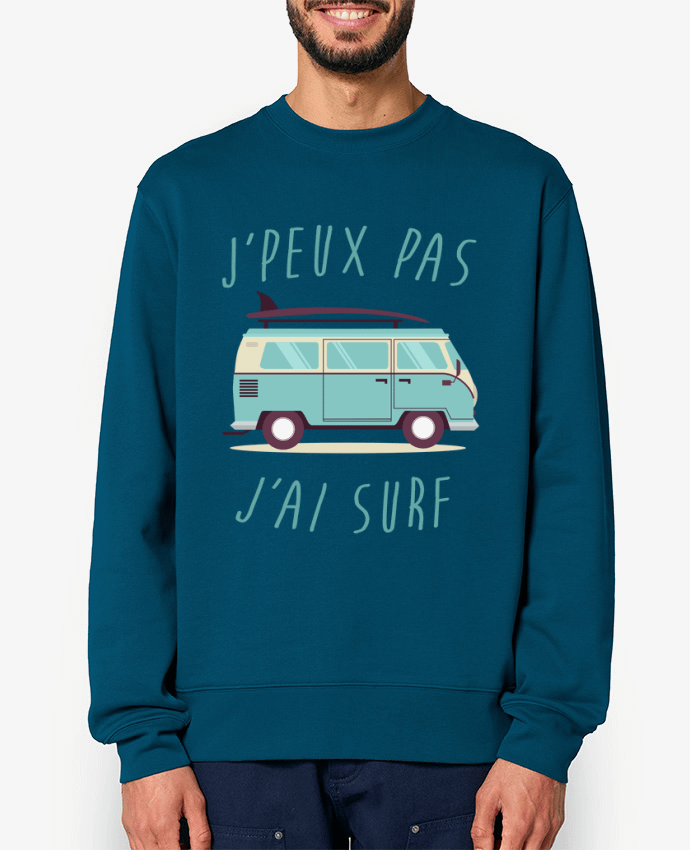 Sweat-shirt Je peux pas j'ai surf Par FRENCHUP-MAYO