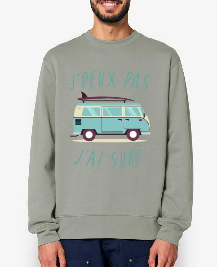 Sweat-shirt Je peux pas j'ai surf Par FRENCHUP-MAYO