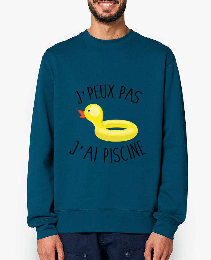 Sweat-shirt Je peux pas j'ai piscine Par FRENCHUP-MAYO