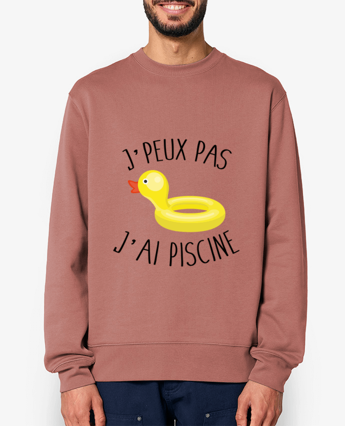 Sweat-shirt Je peux pas j'ai piscine Par FRENCHUP-MAYO