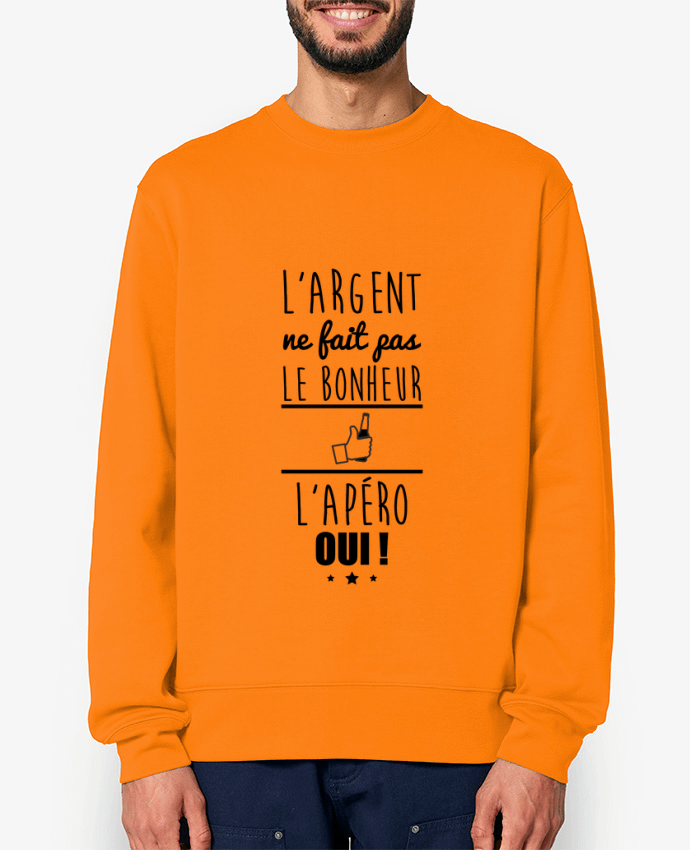 Sweat-shirt L'argent ne fait pas le bonheur l'apéro oui ! Par Benichan