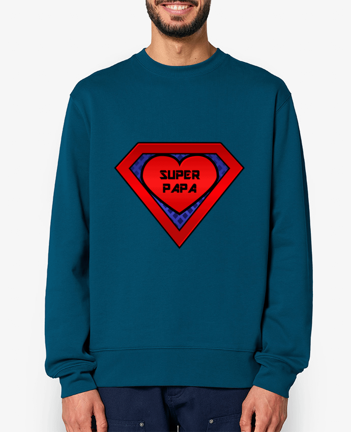 Sweat-shirt Super papa Par FRENCHUP-MAYO