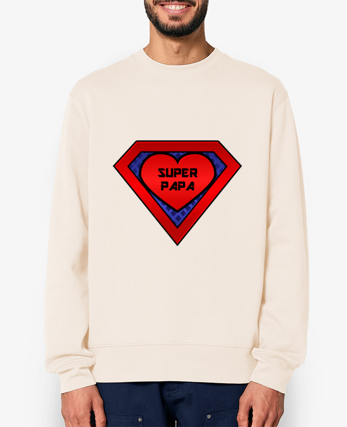 Sweat-shirt Super papa Par FRENCHUP-MAYO