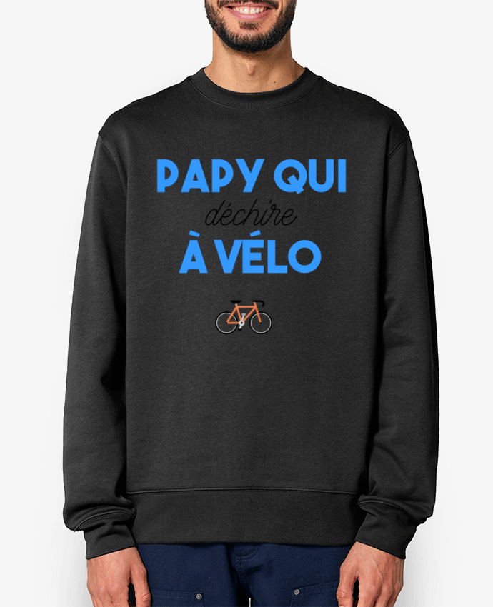 Sweat-shirt Papy qui déchire à Vélo Par tunetoo