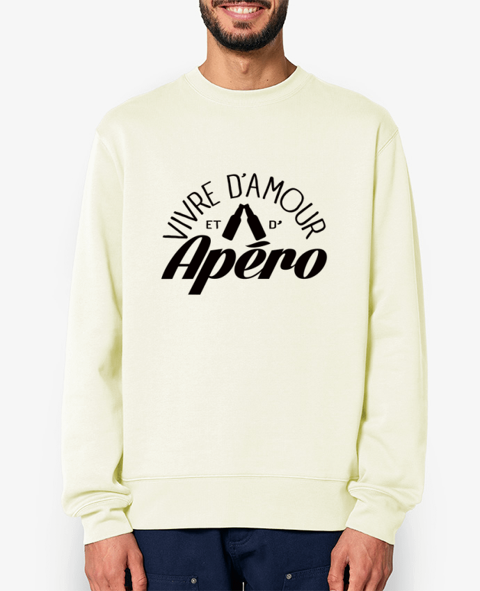 Sweat-shirt Vivre d'Amour et d'Apéro Par Freeyourshirt.com