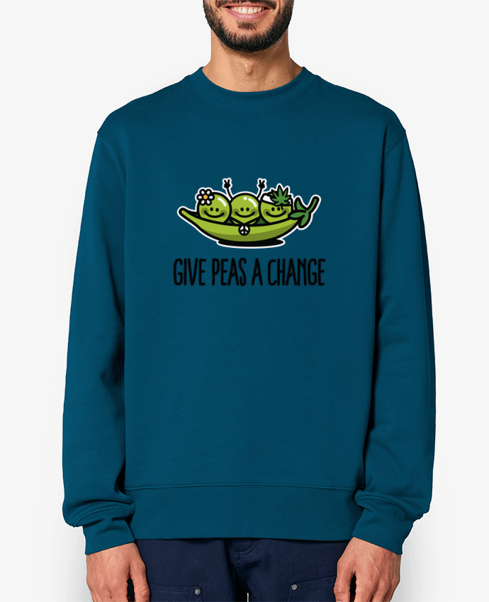 Sweat-shirt Give peas a change Par LaundryFactory