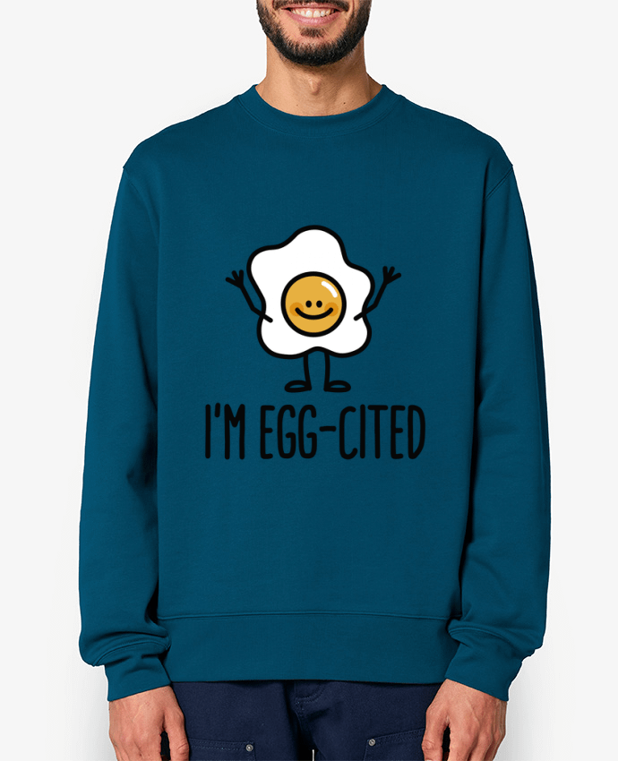 Sweat-shirt I'm egg-cited Par LaundryFactory
