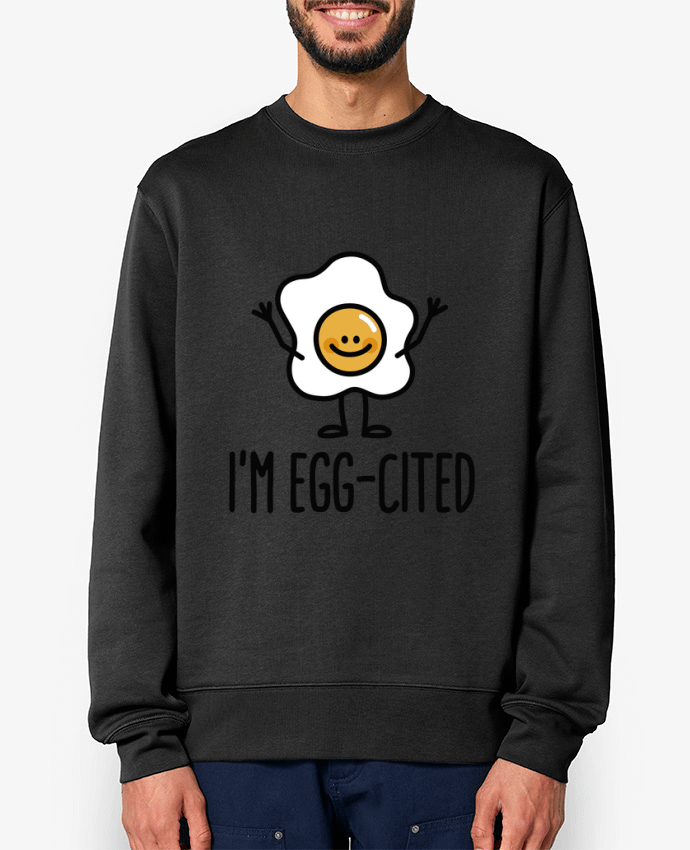 Sweat-shirt I'm egg-cited Par LaundryFactory