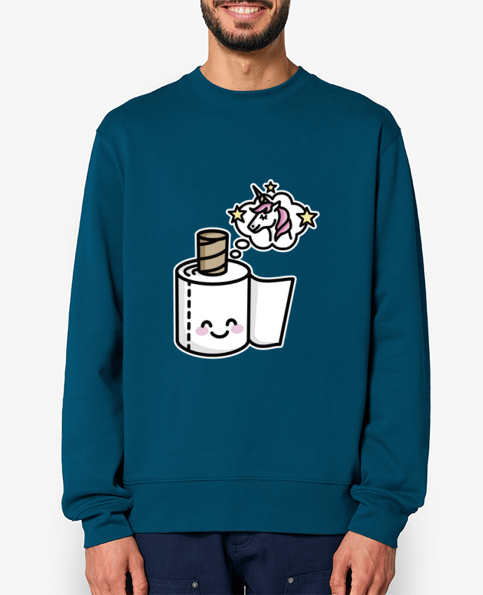 Sweat-shirt BEAUTIFUL UNICORN TOILET PAPER Par LaundryFactory