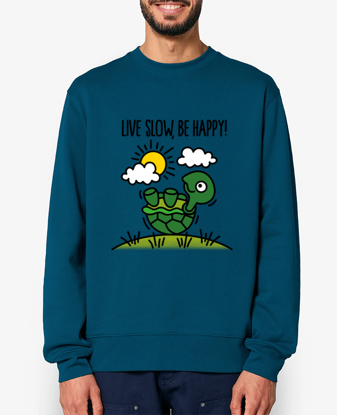 Sweat-shirt LIVE SLOW BE HAPPY Par LaundryFactory