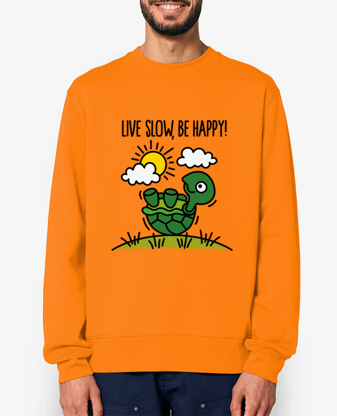 Sweat-shirt LIVE SLOW BE HAPPY Par LaundryFactory