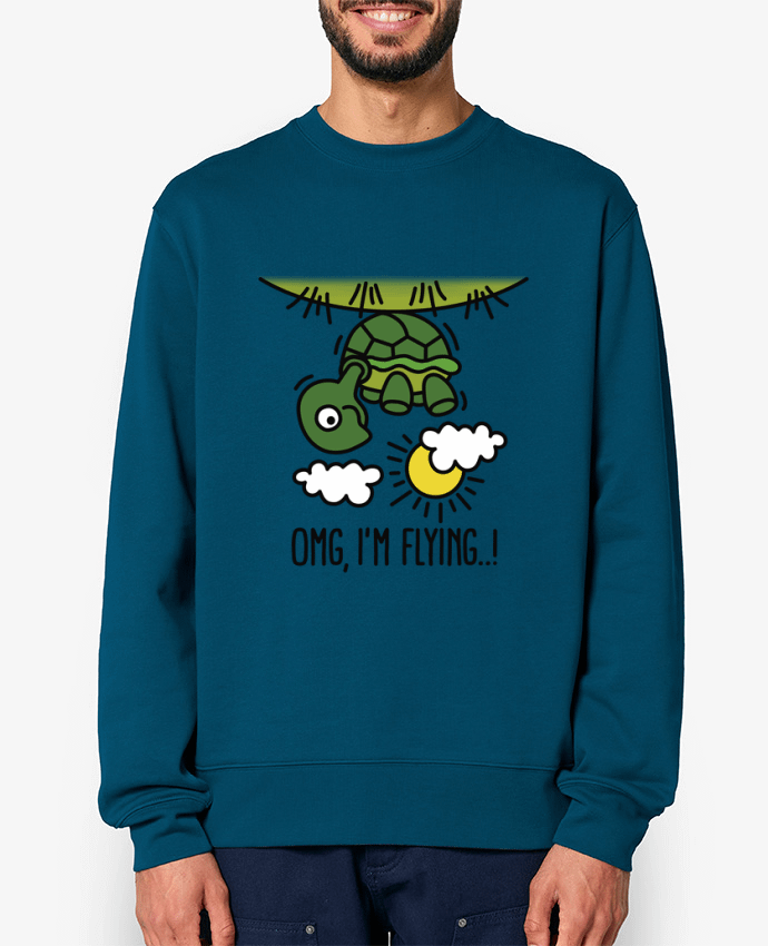 Sweat-shirt OMG IM FLYING Par LaundryFactory