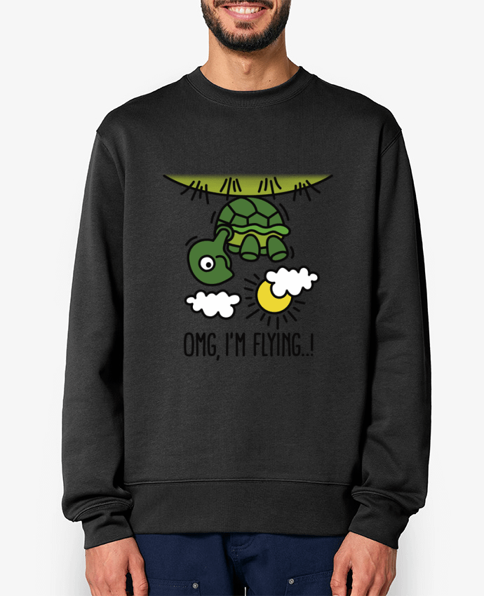 Sweat-shirt OMG IM FLYING Par LaundryFactory