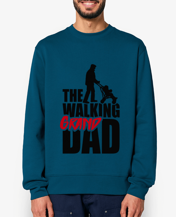 Sweat-shirt WALKING GRAND DAD Black Par LaundryFactory