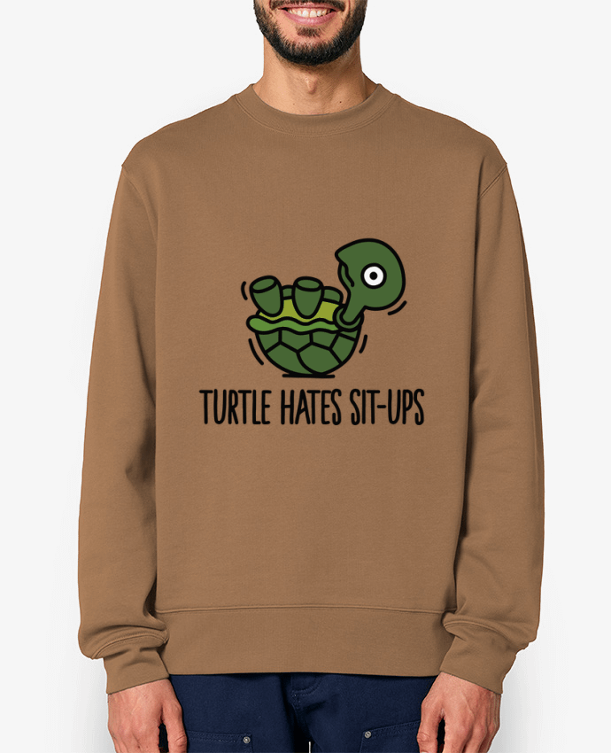 Sweat-shirt TURTLE HATES SIT-UPS Par LaundryFactory