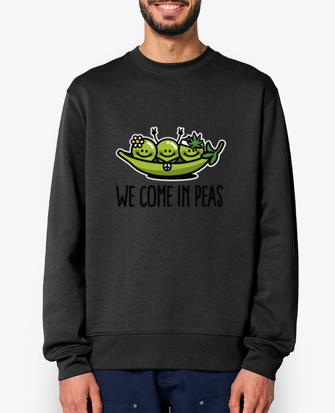 Sweat-shirt WE COME IN PEAS Par LaundryFactory