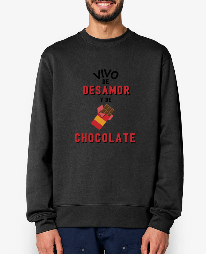 Sweat-shirt Vivo de desamor y de chocolate Par tunetoo