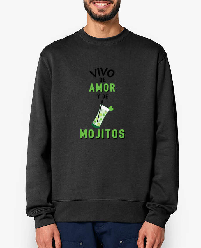 Sweat-shirt Vivo de amor y de mojitos Par tunetoo