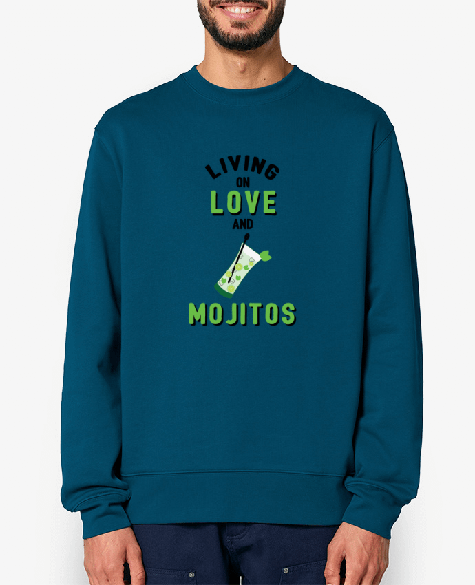 Sweat-shirt Living on love and mojitos Par tunetoo