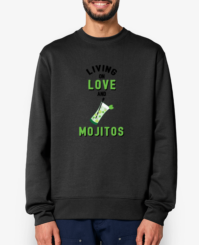 Sweat-shirt Living on love and mojitos Par tunetoo