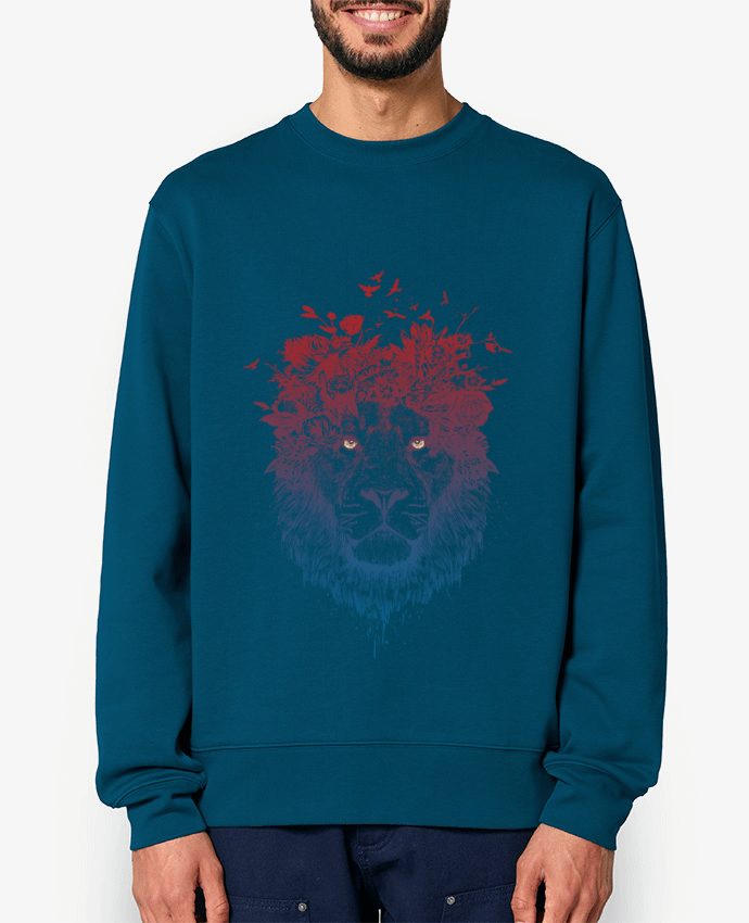 Sweat-shirt Floral lion III Par Balàzs Solti