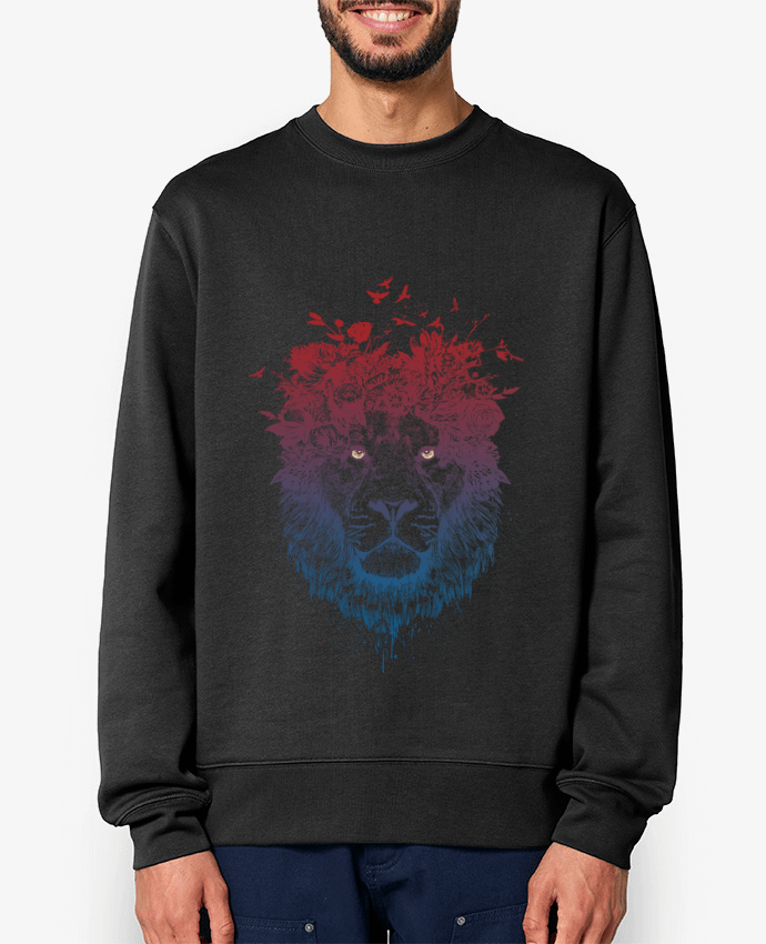 Sweat-shirt Floral lion III Par Balàzs Solti