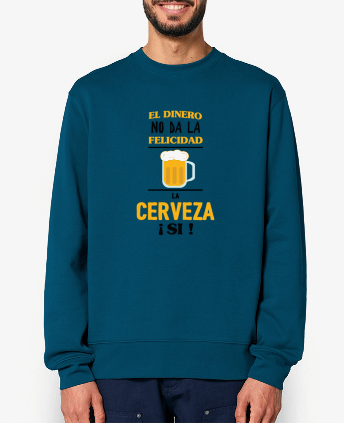 Sweat-shirt El dinero no da la felicidad, la cerveza si ! Par tunetoo