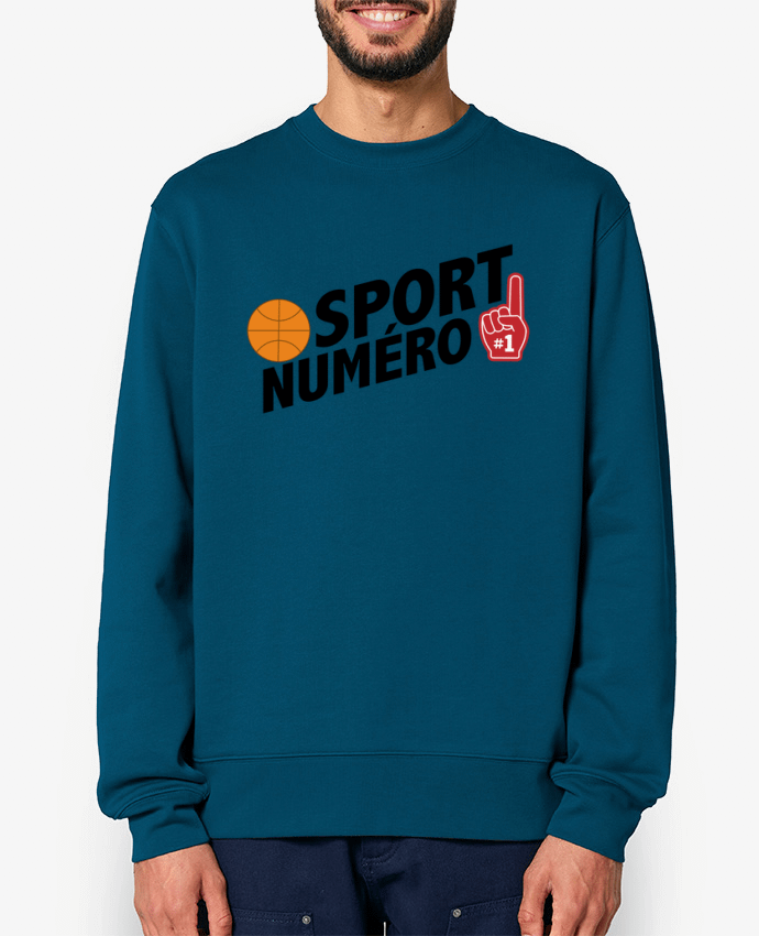 Sweat-shirt Sport numéro 1 Basket Par tunetoo