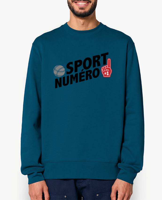 Sweat-shirt Sport numéro 1 Pétanque Par tunetoo