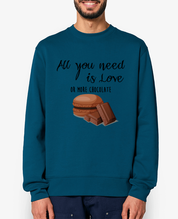 Sweat-shirt all you need is love ...or more chocolate Par DesignMe