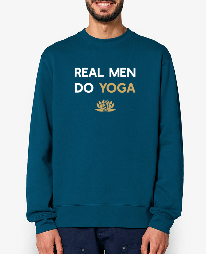 Sweat-shirt Real men do yoga Par Original t-shirt