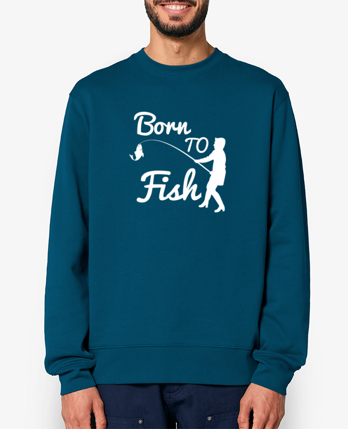 Sweat-shirt Born to fish Par Original t-shirt