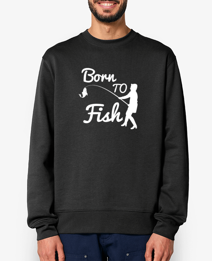 Sweat-shirt Born to fish Par Original t-shirt