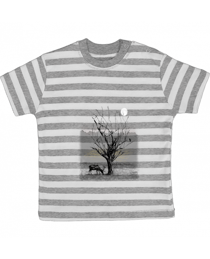 Camiseta Bebé a Rayas The view por Florent Bodart