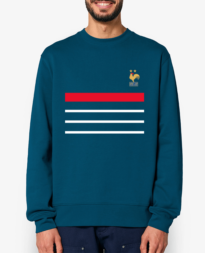 Sweat-shirt La France Champion du monde 2018 rétro Par Mhax