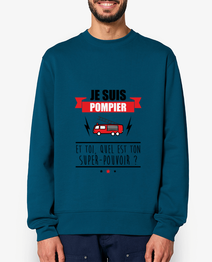 Sweat-shirt Je suis pompier et toi, quel est on super-pouvoir ? Par Benichan