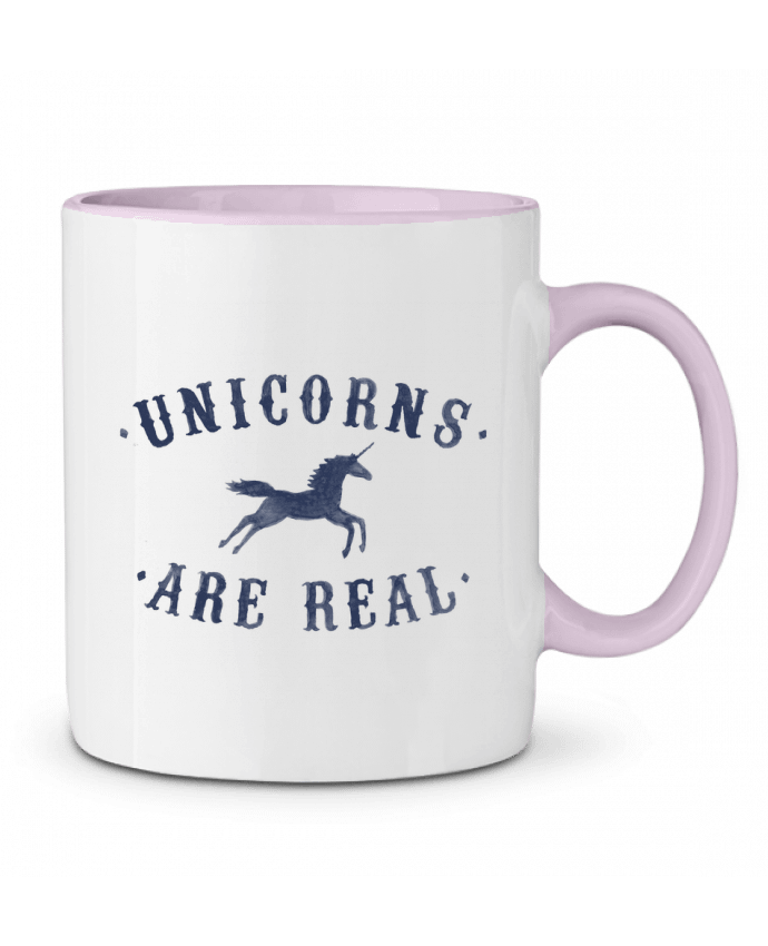 Mug bicolore Unicorns are real Florent Bodart