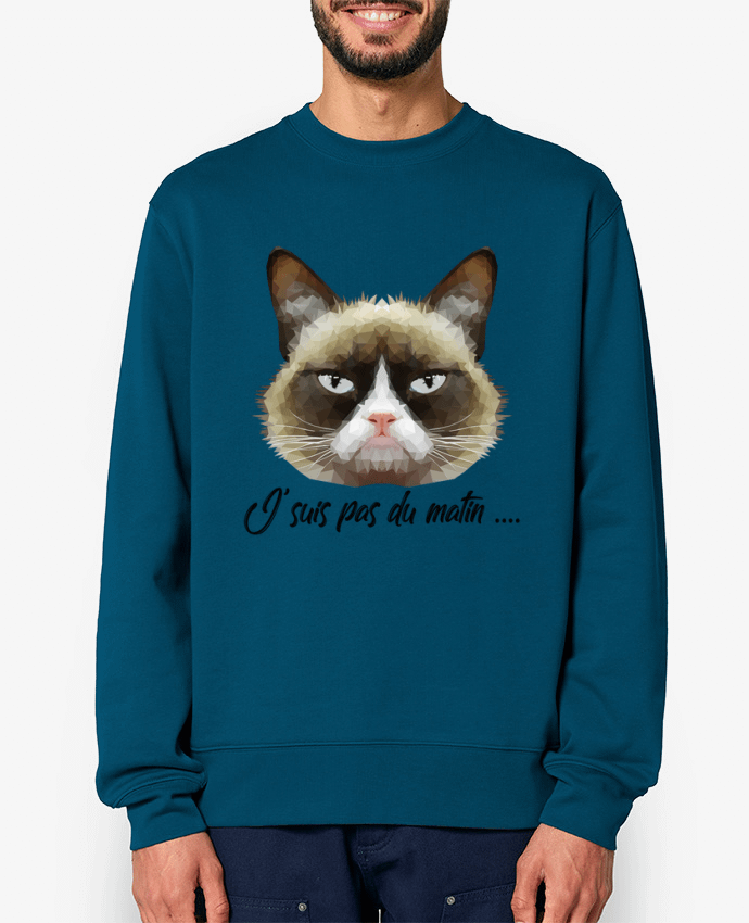 Sweat-shirt je suis pas du matin Par DesignMe