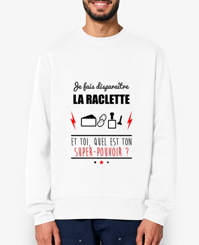 Sweat-shirt Je fais disparaître la raclette et toi, quel est ton super-pouvoir ? Par Benichan