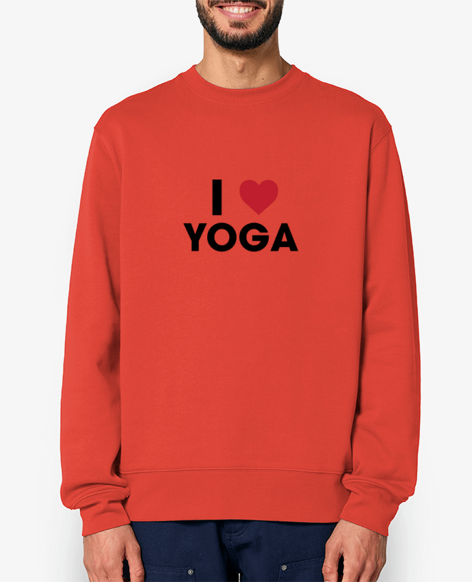 Sweat-shirt I love yoga Par tunetoo