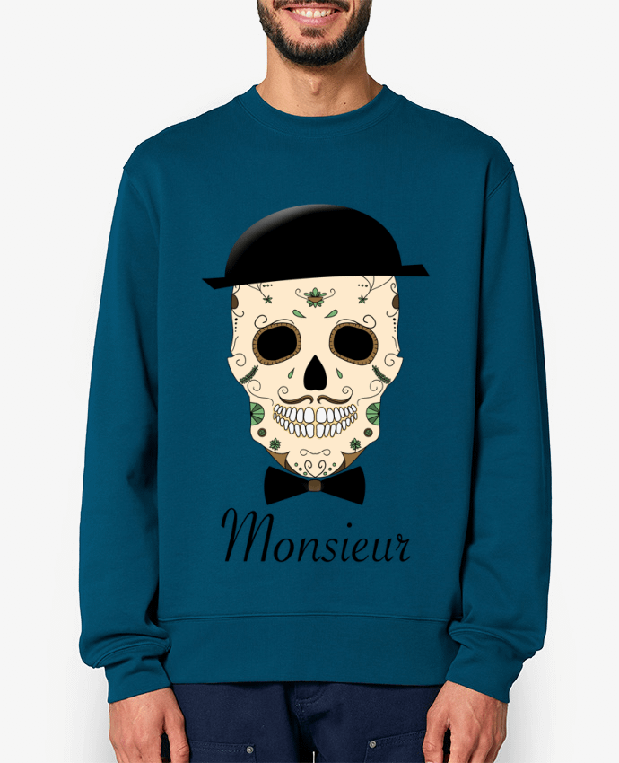 Sweat-shirt Calavera Monsieur Par Mx ARTificiel