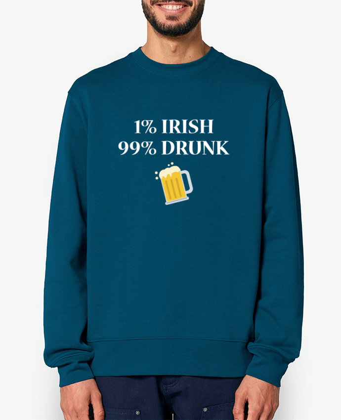 Sweat-shirt 1% Irish 99% Drunk Par tunetoo