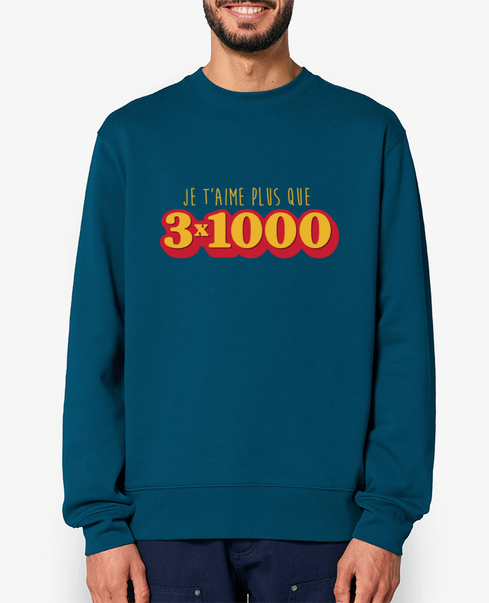Sweat-shirt Je t'aime plus que 3 x 1000 - Avengers Par tunetoo