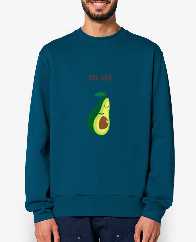 Sweat-shirt Tu me completas - Avocado Par tunetoo
