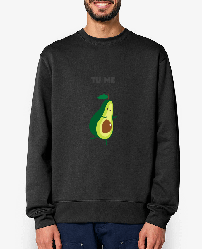 Sweat-shirt Tu me completas - Avocado Par tunetoo