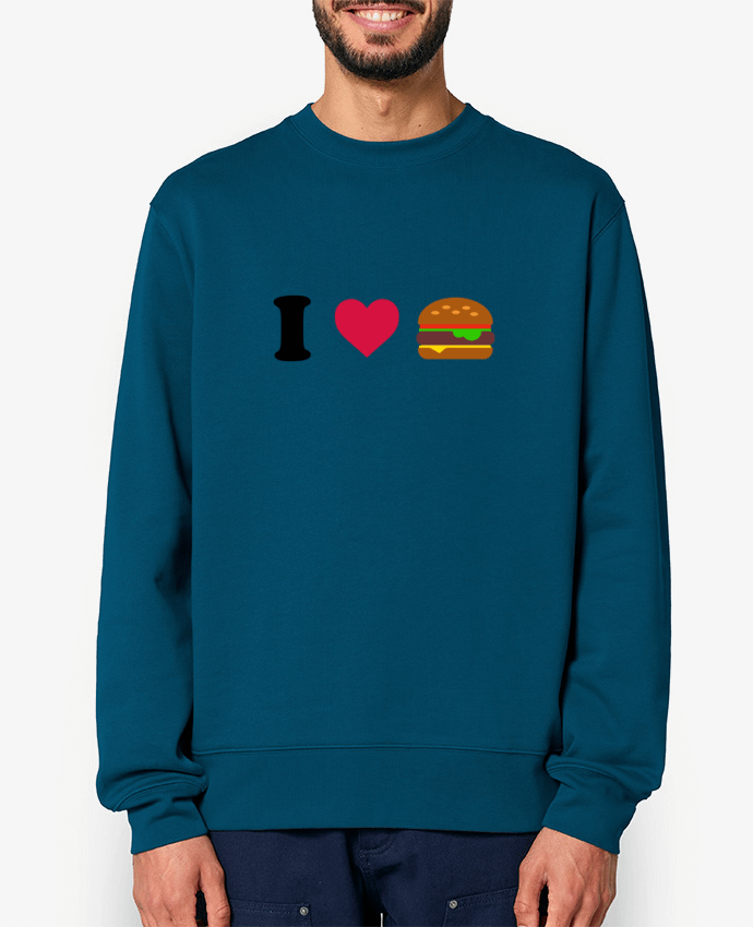 Sweat-shirt I love burger Par tunetoo