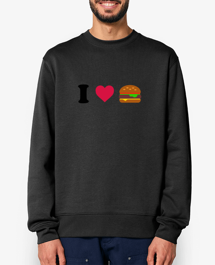 Sweat-shirt I love burger Par tunetoo